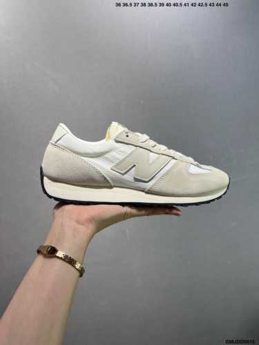 New Balance Nb 471 Series Fabric Cowhide Leather Retro Fashion Slip-Resistant Du