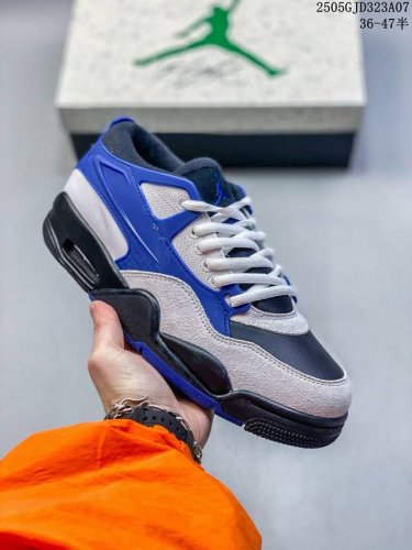 Nike Air Jordan 4 Rm Anti-Slip Low-Top Retro Basketball Shoes With Rubber Durabl