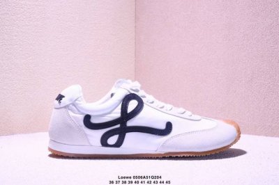 Loewe Runner Low-Top Casual Shoes Oxford Cloth And Leather Combination Material
