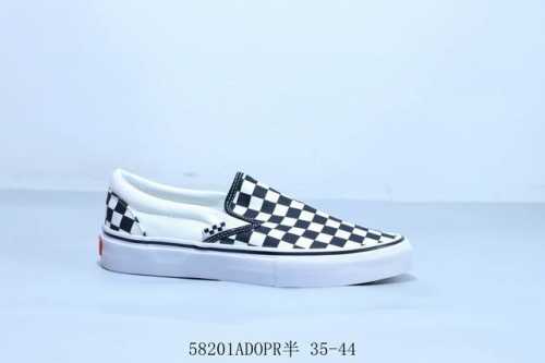 Vans X Black And White Checkerboard Slip-On Slippers 58201Adopr Half 35-44