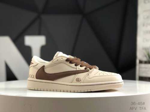 Top Layer With Half Size Nike Air Jordan 1 Low Aj1 Joe 1 Collaboration, High-End