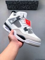 Two-Layer Authentic Label! Air Jordan 4 Aj4 Mid-Top Retro Casual Sports Culture