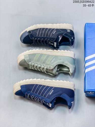 Real Label With Half Size Adidas Superstar B Adidas Clover Shell Head Sneakers C
