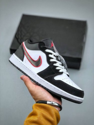 Air Jordan 1 Low Panda Aj1 Jordan 1 Black And White Panda Low-Top Cultural Casua
