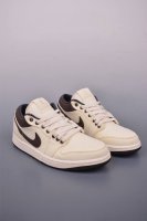air Jordan 1 Low Beige Aj1 Jordan 1 Low-Top Casual Sneakers Synchronized With