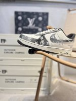 lv X Nk Air Force 1'07 Low Air Force One Low-Top Casual Shoes#Customized Leat