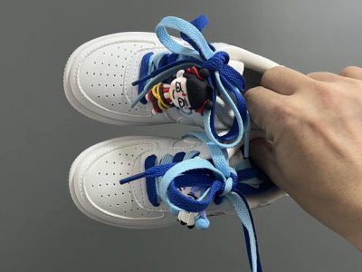 Air Force One Double Lace Magic Tape Cartoon Children's Casual Shoes Size: 26-37