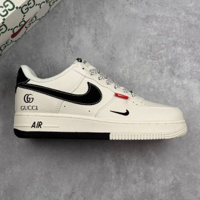 Local Core Private Nike Air Force 1 07 Low Gucci Co-Branded Double Black Hook Ai