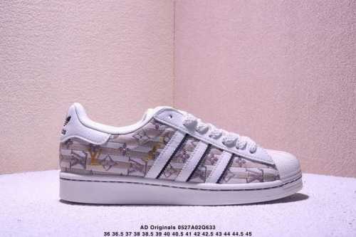 Pure Original Clot X Ad Originals #Shell Toe Lv Joint Limited Fit Soft Leather W