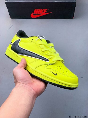 Company-Grade Top Layer! Nike Air Jordan 1 Low Aj1 Joe 1 Reverse Swoosh Low-Top