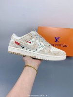 Corporate Nike Sb Dunk Low Lv Joint-Woven Printed Khaki Hook Anniversary High-En