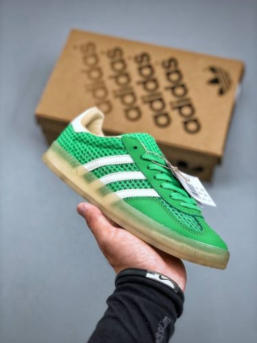 adidas Originals Gazelle Indoor Apple Green Clover Retro Casual Sports Shoes