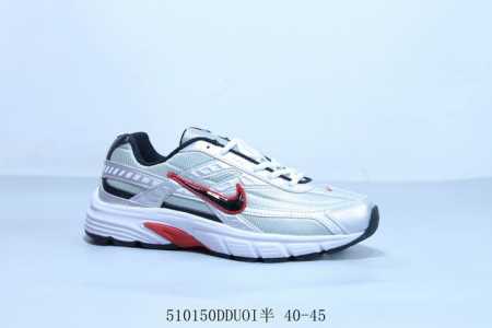 Nike Initiator Retro Dad Shoes Breathable Mesh Upper Shiny Silver Durable Slip-R - Click Image to Close