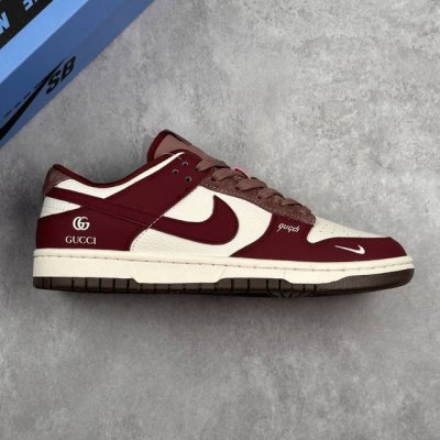 Local Core Private Nike Sb Dunk Low Gucci Joint --- Milk White Wine Red Pig Bar