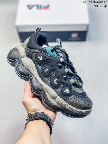 Authentic Label With Half Size Fila 2025 Spring New Pea Shoe Dad Shoes Women's S