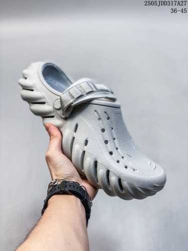 crocs Eva Non-Slip Breathable Sports Sandals For Men And Women, White And Bro