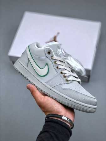 air Jordan 1 Low Dongdan Aj1 Joe 1 Woven Gray Low-Top Cultural Casual Sneaker - Click Image to Close