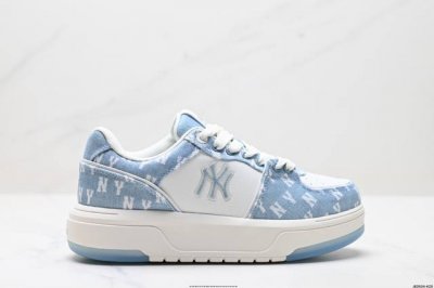 Company-Level Mlb Chunky Liner Denim Trendy All-Match Thick-Soled Heightened Den