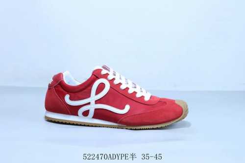 loewe Loewe Ballet Runner 2.0 Calfskin Round Toe Lace-Up Low-Top Waffle Serie