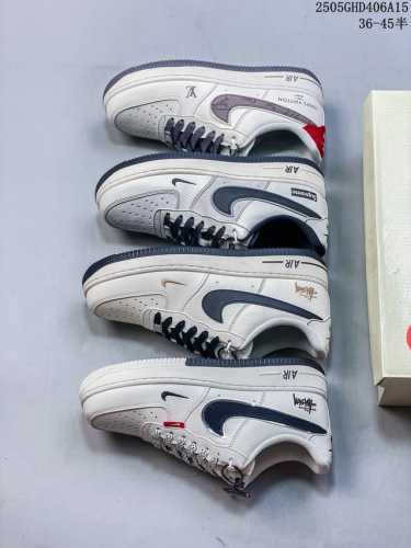 Overseas Limited Sale Corporate-Level Nike Air Force 1 '07 Low Stussy Joint Doub