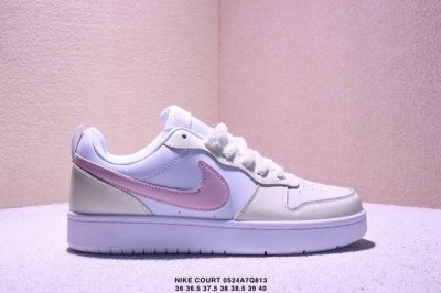 Genuine Nike Court Borough Low Low-Top Versatile Breathable Casual Sports Shoes