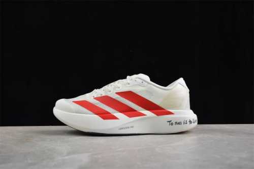 Ad Adizero Evo Sl The Strongest Competition Training Running Shoes, White And Re