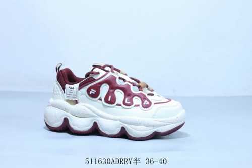 Fila Mars Shoes New Pea-Shaped Thick Sole Height-Increasing Sports Shoes Retro V