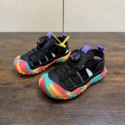 Keen New Kids' Shoes 26-37 With Twist Buckle And Sawtooth Rubber Outsole For Str