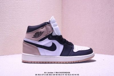 Jordan Air Jordan 1 Mid Aj1 Jordan Generation Mid-Top Classic Retro Culture Leis