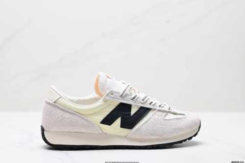 Authentic New Balance Nb 471 Series Fabric Cowhide Leather Retro Fashion Slip-Re