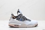 Authentic Nike Air Jordan 4 Retro Michael Jordan Aj4 Mid-Top Retro Casual Sports