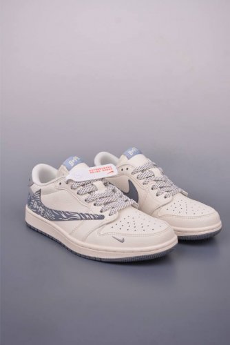 fragment X Travis Scott X Ape Head Air Jordan 1 Low Three-Party Joint Inverte