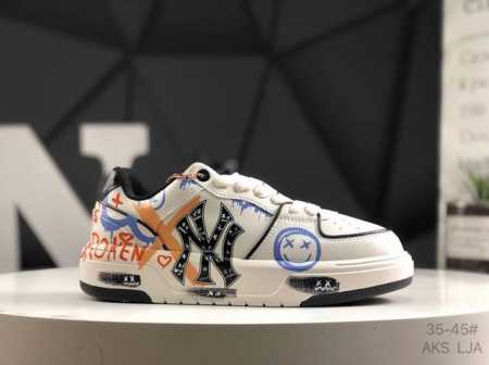 Mlb Chunky Liner Senior Shoe Series Ny Print New York Yankees Elevated Thick-Sol - Click Image to Close