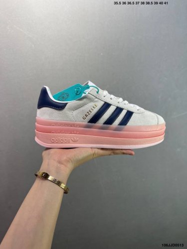 Adidas Originals Gazelle Bold W Three-Leaf Clover Thick-Soled Casual Slip-Resist