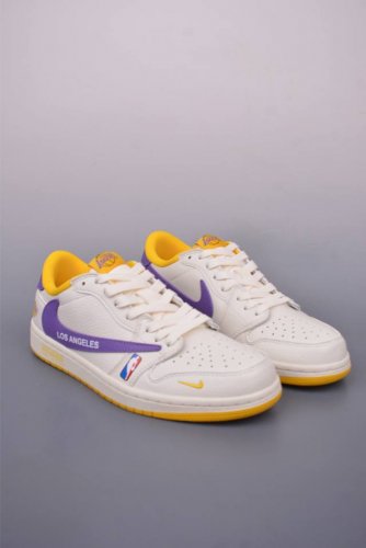 fragment X Travis Scott X Nba Air Jordan 1 Low Three-Party Joint Inverted Hoo