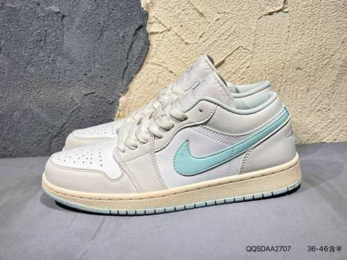 New Product Launch Real Shot Air Jordan 1 Low Low-Top Blue Lemon Aj1 Jordan 1 Ge