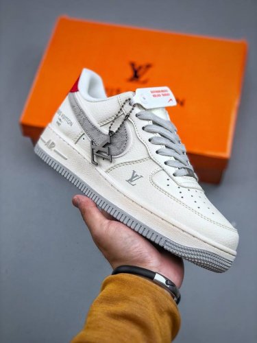 Nike Air Force 1'07 Lo W Lv Joint Gray Denim Hook Air Force One Low-Top Casual S