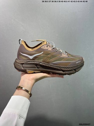 Company-Level Satisfy X Hoka One One Mafate Speed 4 Black And Brown Mafate Low-T
