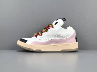 Channel Advantage! Dongguan-Made Lanvin Curb Leather Patchwork Low-Top Fashion S