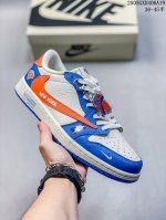 High-End Custom Travis Scott X Jordan 1 Low Nba New York Knicks Joint-Ny City Li