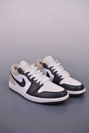 air Jordan 1 Low Black And Brown Aj1 Jordan 1 Low-Top Casual Sneakers Synchro - Click Image to Close