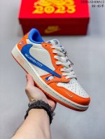 High-End Custom Travis Scott X Jordan 1 Low Nba Oklahoma City Thunder Collaborat
