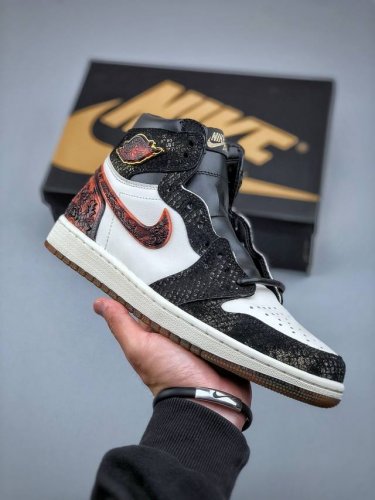 Air Jordan 1 High Retro Og Cny Aj1 Jordan 1 Snake Year Theme Xuanwu High Top Bas
