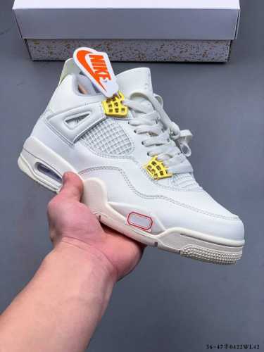 Pure Original Version! Air Jordan 4 Retro Og Cement Aj4 Joe 4 Retro Casual Sport