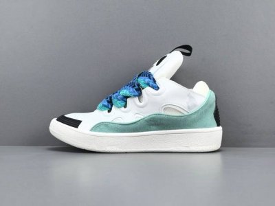 Channel Advantage! Made In Dongguan, Lanvin Curb Leather Patchwork Low-Top Fashi