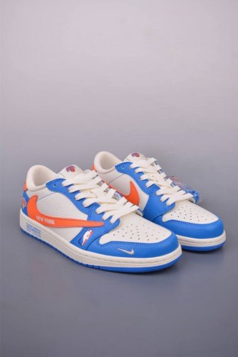 fragment X Travis Scott X Nba Air Jordan 1 Low Three-Party Joint Inverted Hoo