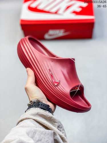 Nike Men's And Women's Slip-On Cushioning Slippers New Summer Grip Official Nike
