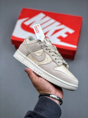 nike Sb Dunk Low Light Orewood Brown Hidden Girl Low-Top Casual Shoes Hj5870-