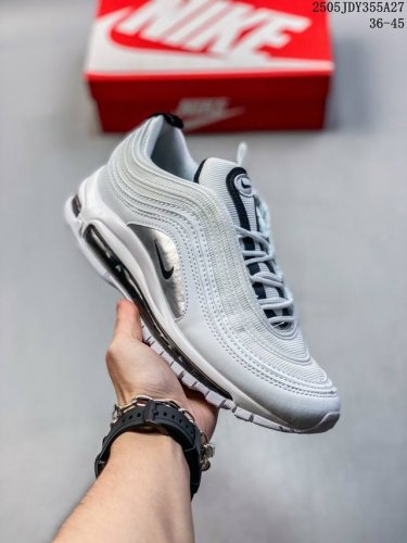 nike Air Max 97 Action Grape Silver Bullet Low-Top Sports Shoes 921826-109 Si