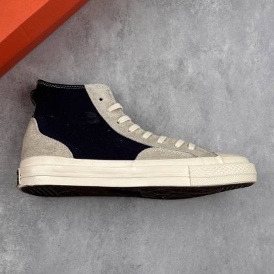 Local Core Private Converse 70S Fog Suede Stitching High-Top Casual Sneakers Con